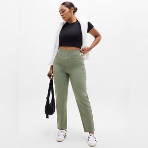 NWT! ATHLETA Endless High Rise Pant 10 Cacti Green Sage Office Slacks Pockets